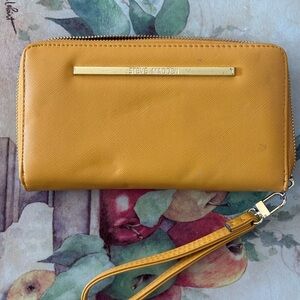 Steve Madden Yellow Wristlet